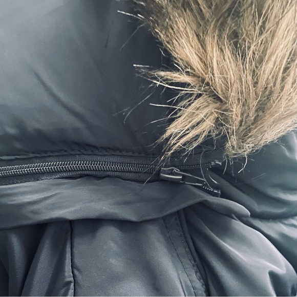 Michael Kors Down Fill Water Wind Resistant Belted Zip Up Navy Puffer Coat Sz S - Picture 6 of 13